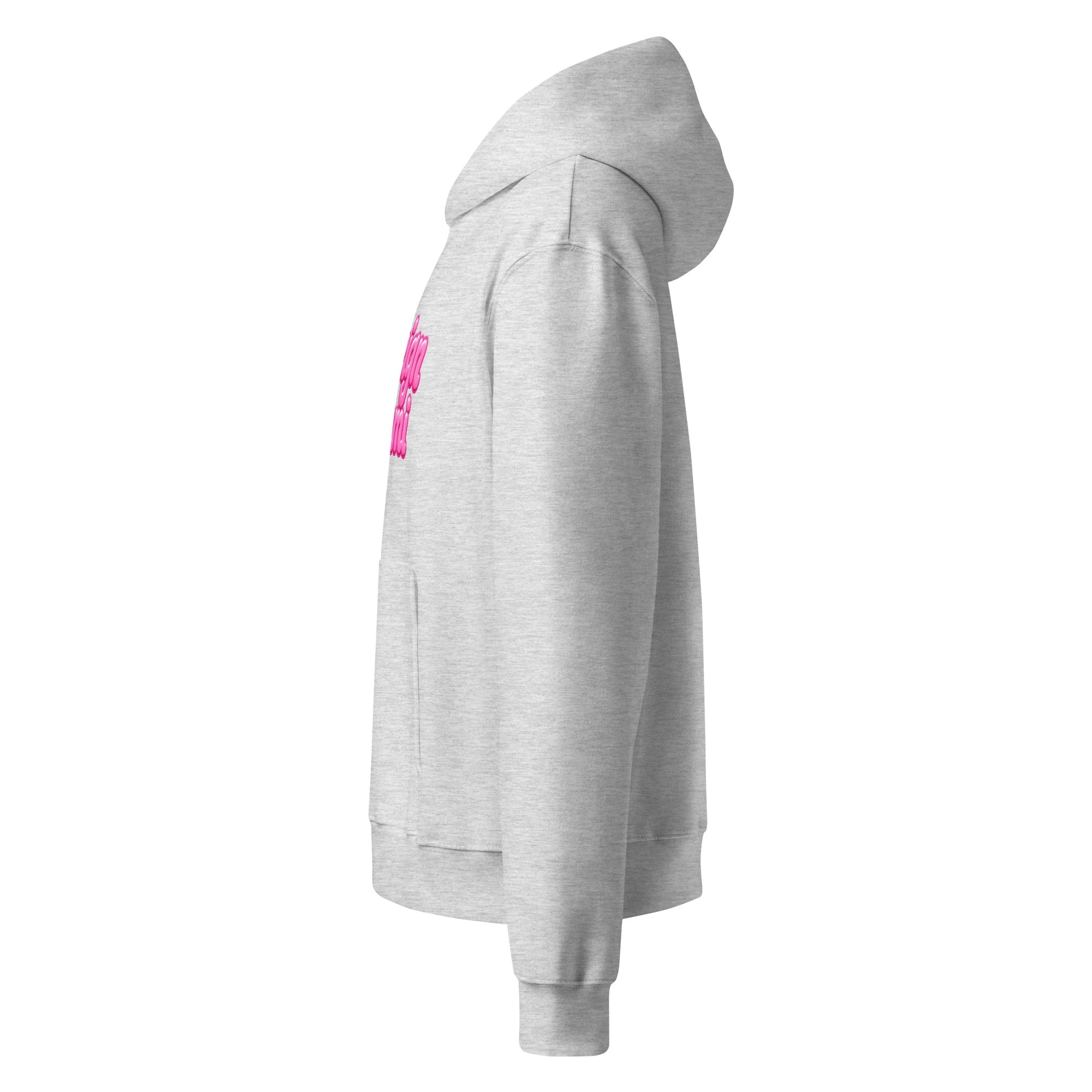 FM Heather Gray Signature Logo Oversized Heavyweight Hoodie