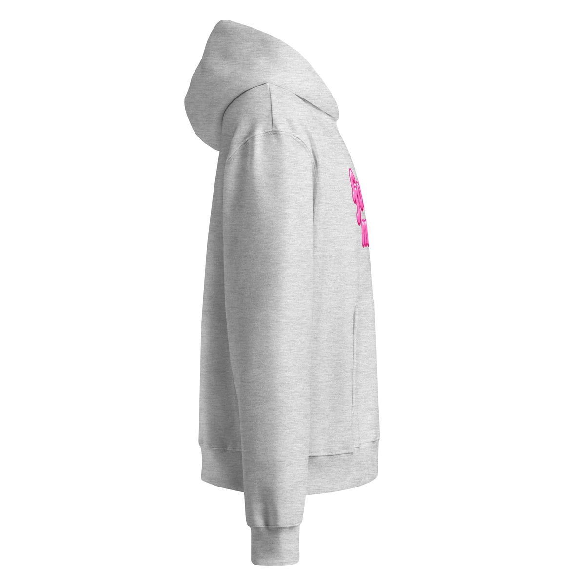 FM Heather Gray Signature Logo Oversized Heavyweight Hoodie