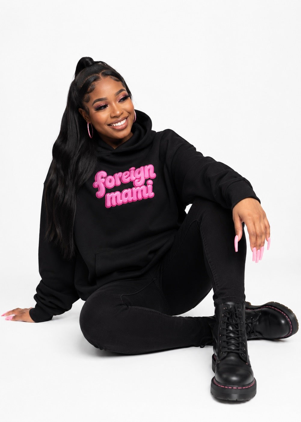 FM Signature Logo Oversized Heavyweight Hoodie