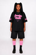 FM Worldwide Edition Oversized High Neck T-shirt