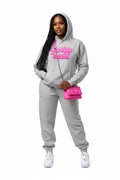 FM Grey Signature Logo Relaxed Hoodie