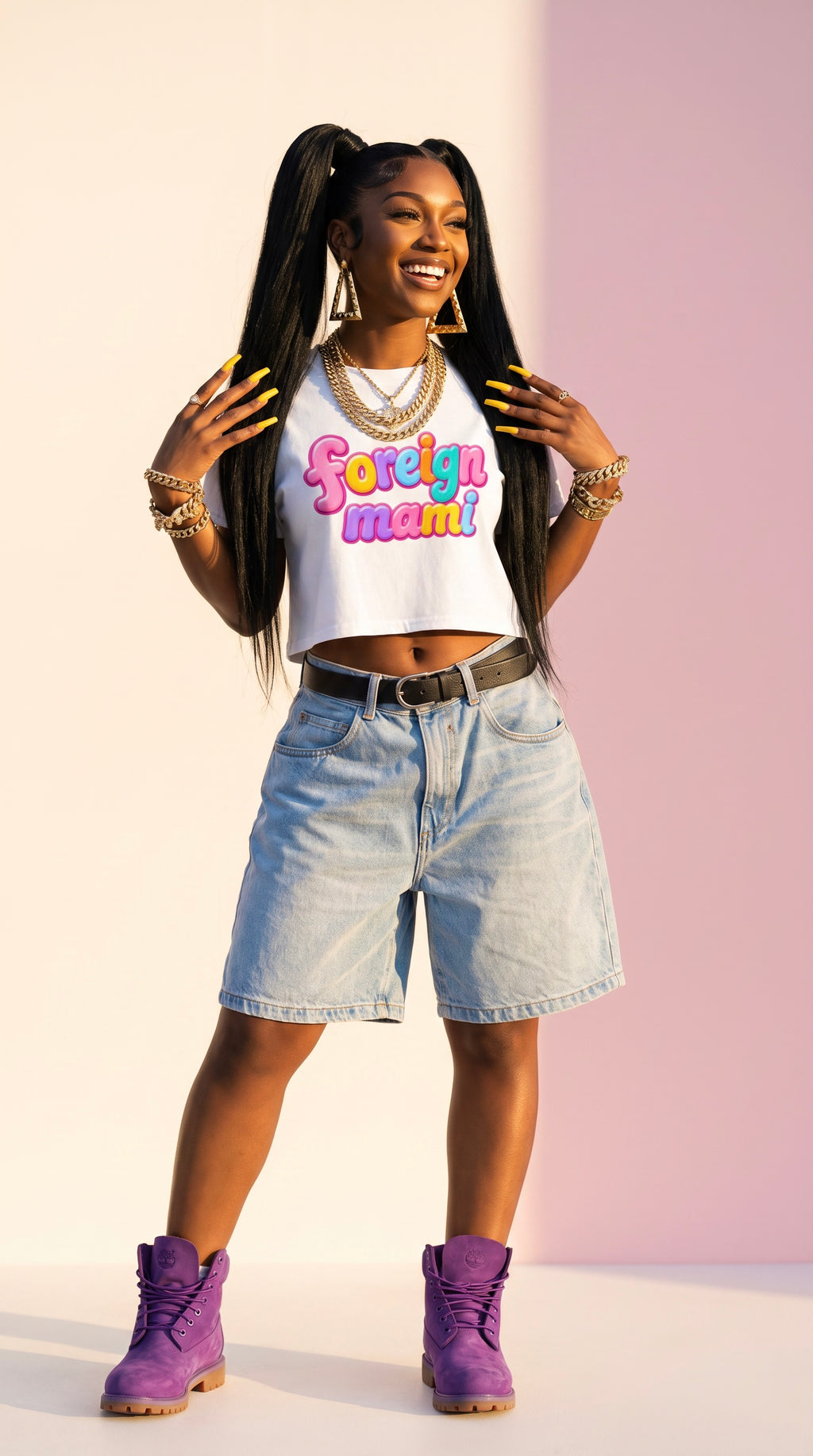 FM Candy Land Crop Tee
