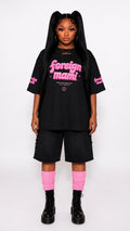 FM Worldwide Edition Oversized High Neck T-shirt