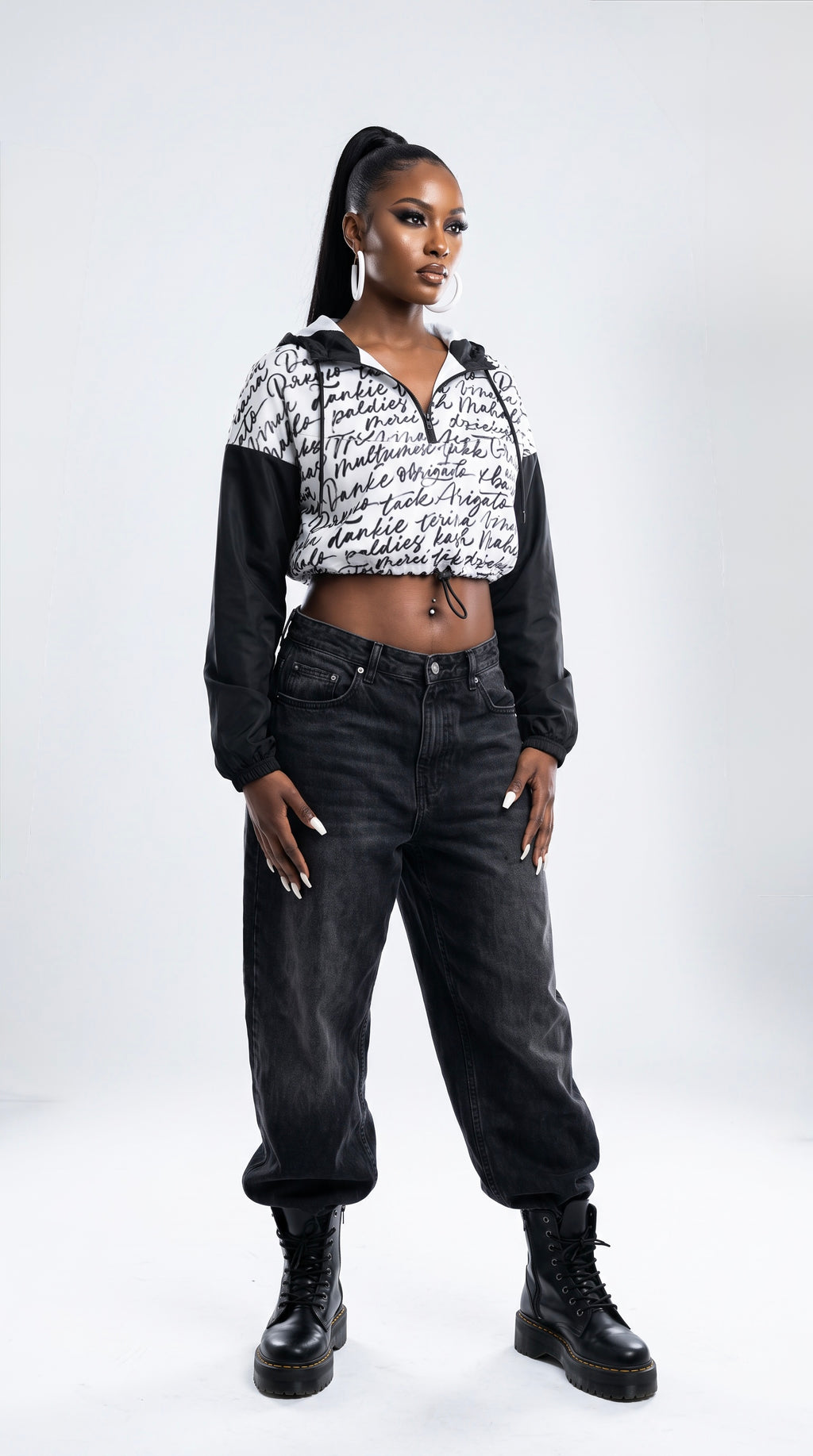 FM Dear Diary Cropped Windbreaker