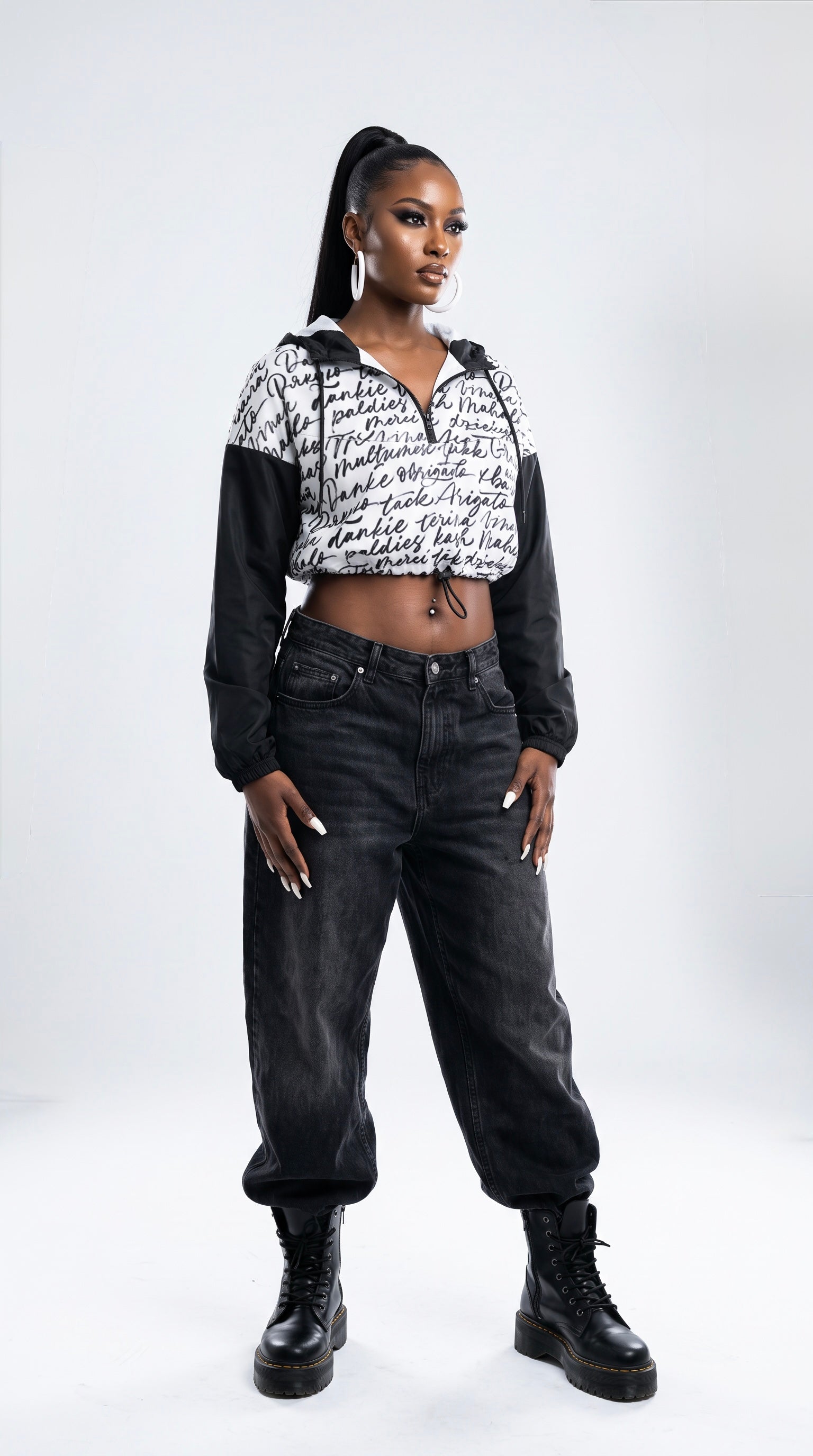 FM Dear Diary Cropped Windbreaker