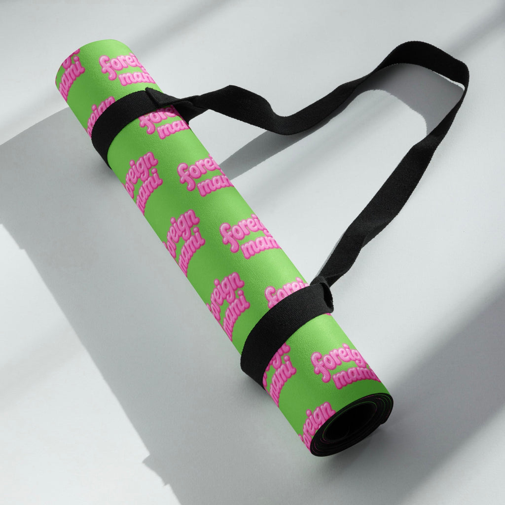FM Green Signature Logo Yoga Mat