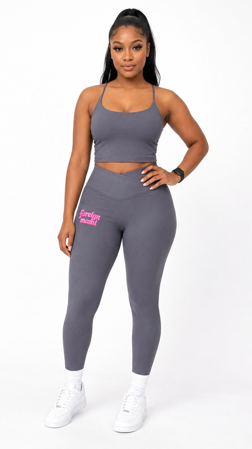 FM Gray Navy Luxe Bra