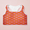 FM Orange Signature Logo Padded Sports Bra