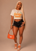 FM Orange Logo Crop Tee