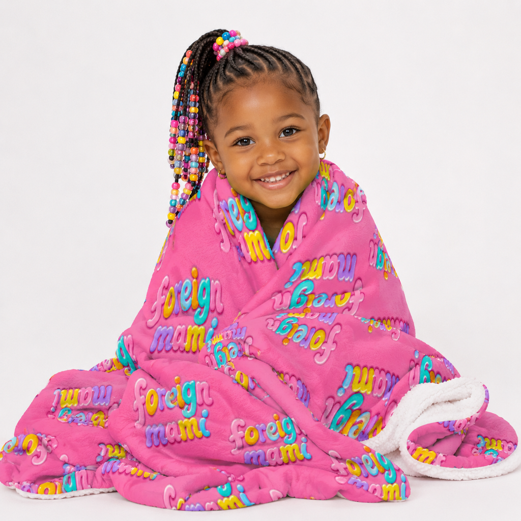 FM Pink Candy Land Throw Blanket