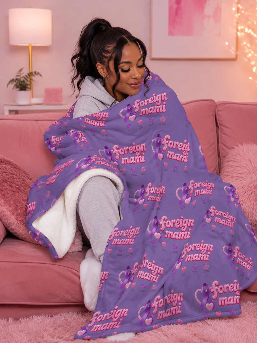 FM DV Survivor Throw Blanket💜