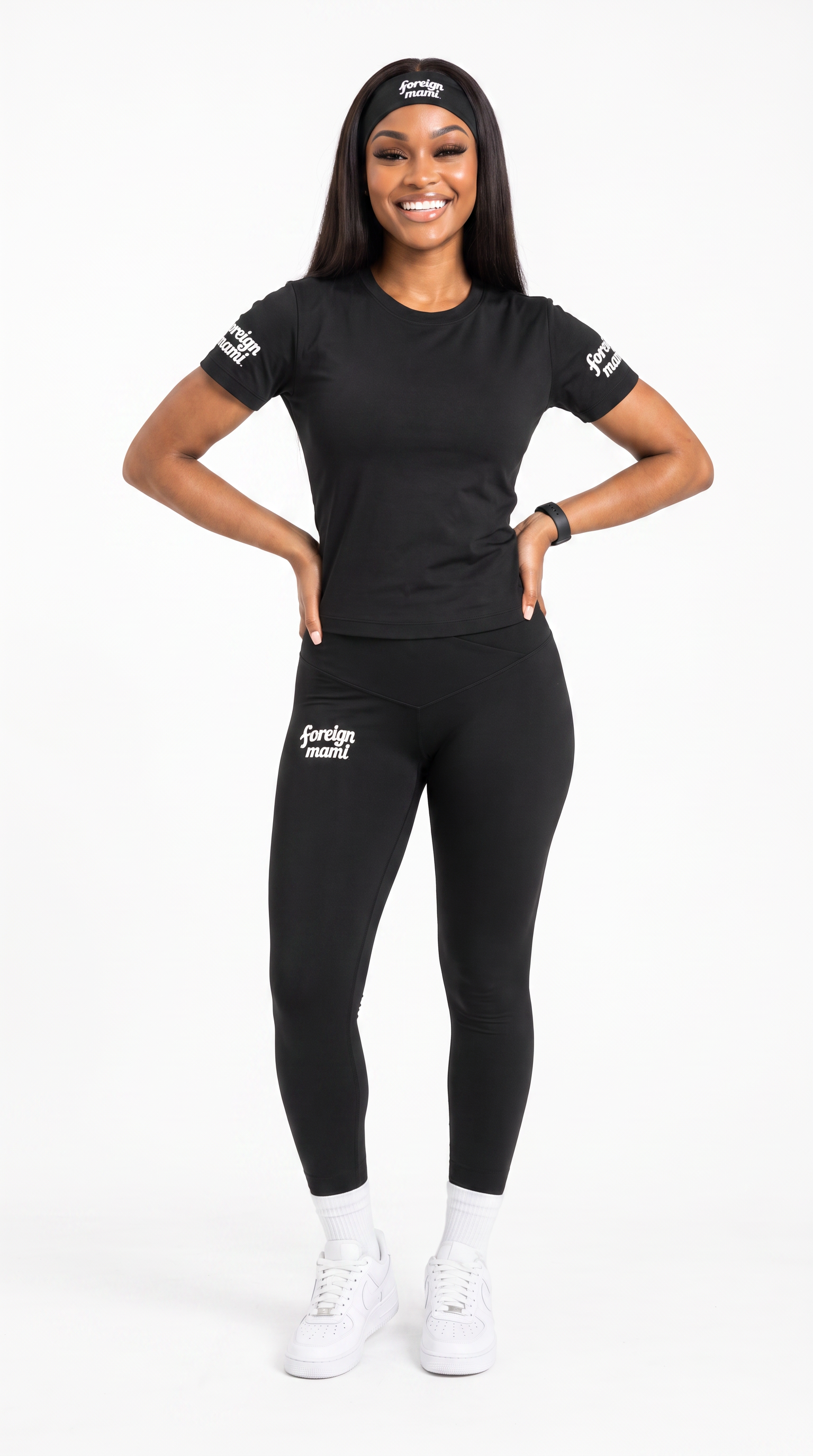 FM Black Luxe Fitness Tee